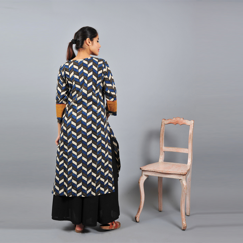 Tri-Print Kurta